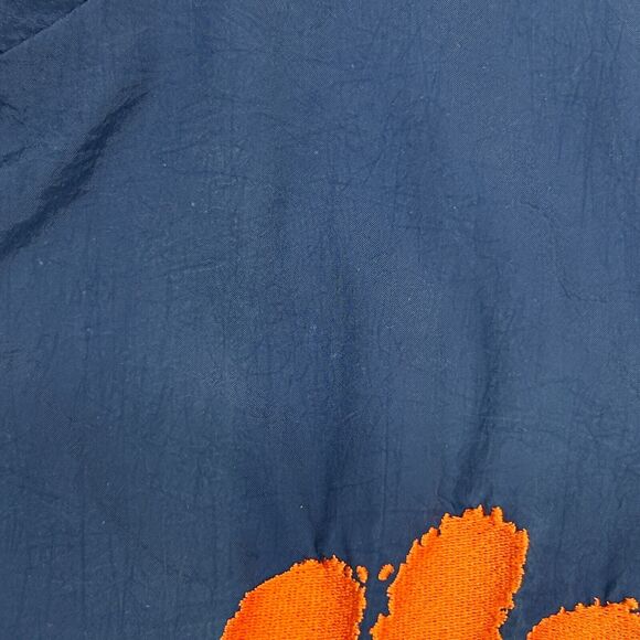 Vintage 90s Clemson University Tigers Jacket Starter Blue Windbreaker 2XL XXL - Picture 8 of 11
